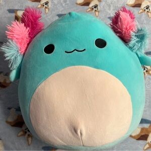 Cute Plush Toy with Pink and Blue Accents